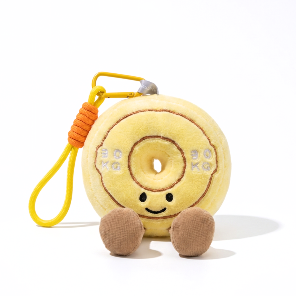 GymCuddle – Fitness Plush Keychain with Playful Design