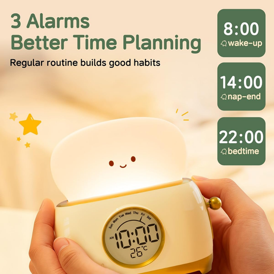 GlowNest Kids Alarm Clock Night Light — Gentle Sleep & Wake Quality