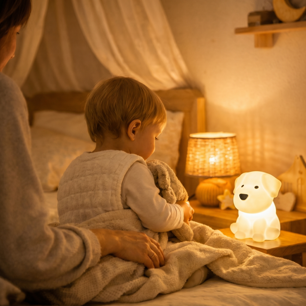 PuppyGlow – Silicone Dog Night Light with Touch Control