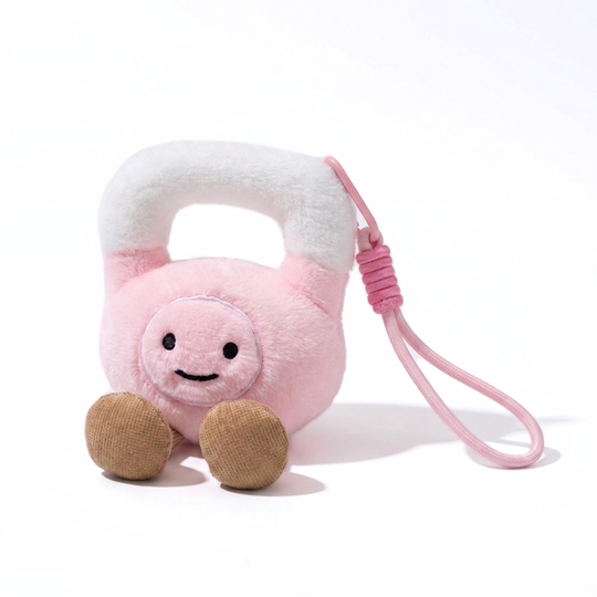 GymCuddle – Fitness Plush Keychain with Playful Design