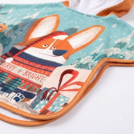 Roomy poncho cut for plenty of movement
