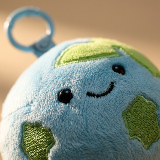 EarthCharm – Globe Plush Keychain