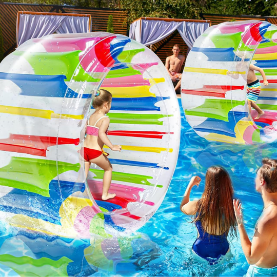 Transparent PVC roll wheel for kids and adults