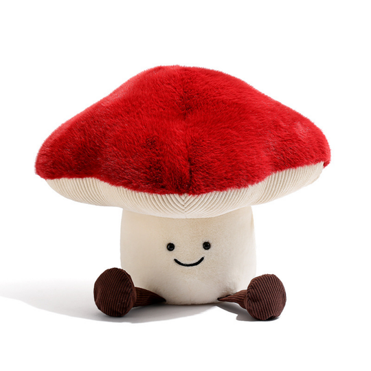 MushroomCuddle – Red Mushroom Plush Pillow