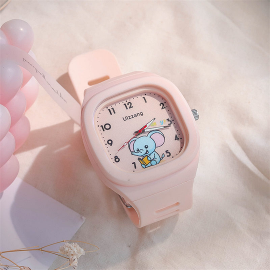 TuskTime pink elephant kids watch for learning the time