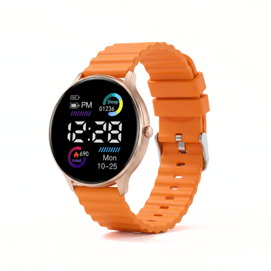 NeonRound LED sport watch orange
