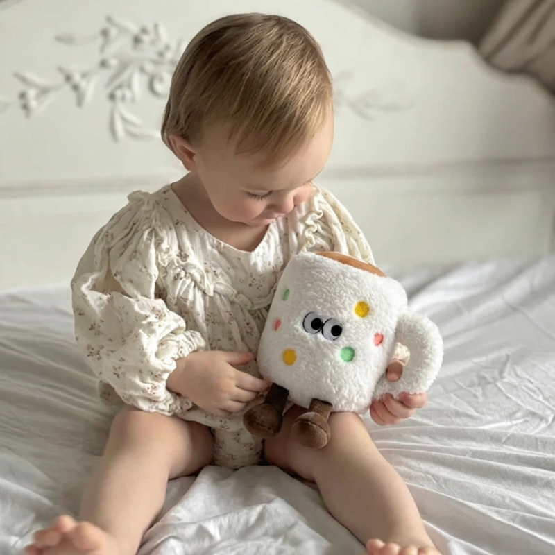 Coffee Cup Brew Buddy Plush Toy for Kids — Cozy Comfort Companion