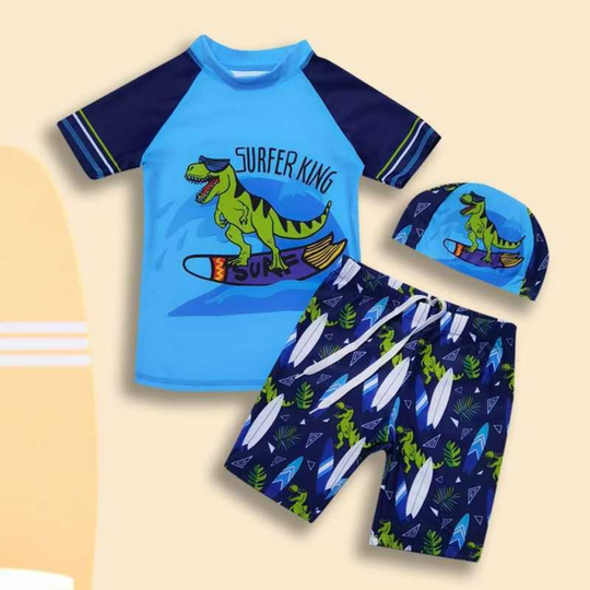 SurfPup boys swim set blue dinosaur
