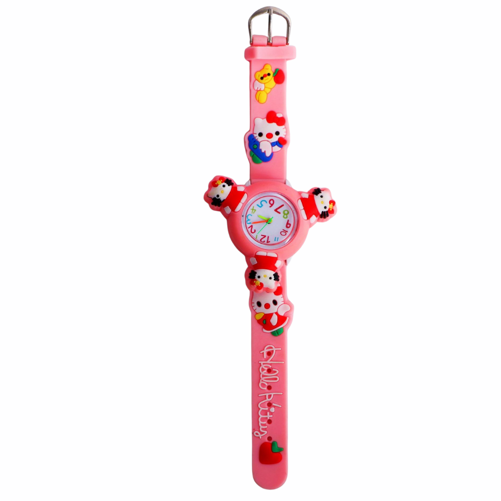 PurrSpin cat spinner watch pink