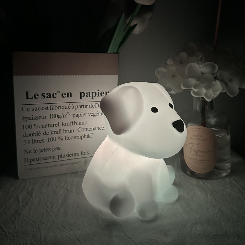PuppyGlow – Silicone Dog Night Light with Touch Control