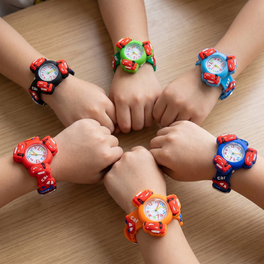 2-in-1 racing spinner watch and fidget toy