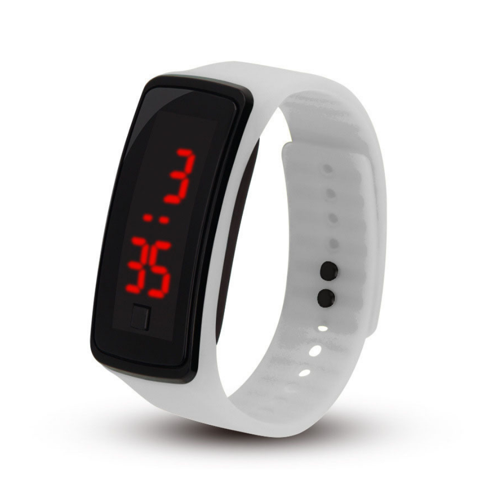 FlexBeam white LED sports watch lightweight for all-day wear