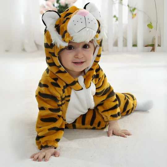 SnuggleSafari Animal Romper Baby Onesie — Modern Comfort