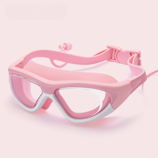 AquaVision kids swim goggles pink white