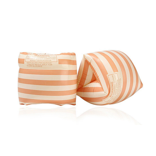 FloatNest swim armbands orange stripes