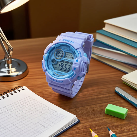 Lightweight digital watch with comfortable fit for girls