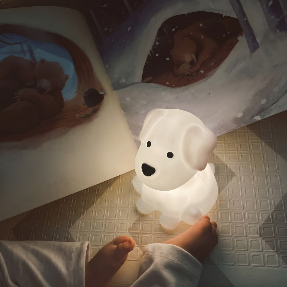 PuppyGlow – Silicone Dog Night Light with Touch Control
