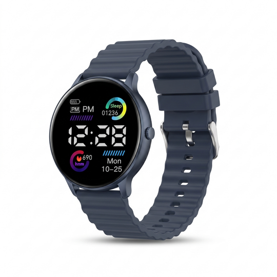 NeonRound LED sport watch dark blue
