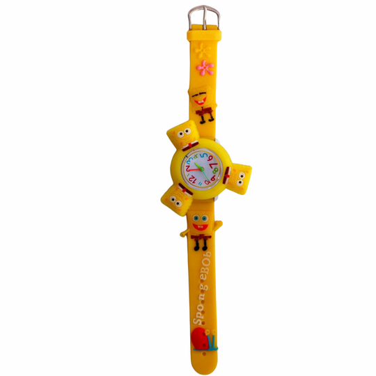 SunnySpin cartoon spinner watch yellow