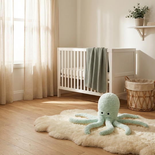 Modern Ocean Octopus Plush Toy for Babies — Clean Comfort Companion