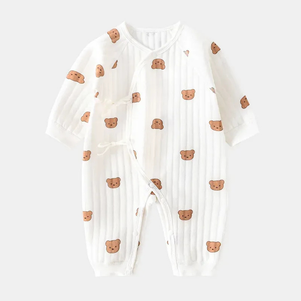 CubWrap wrap-front baby romper bears