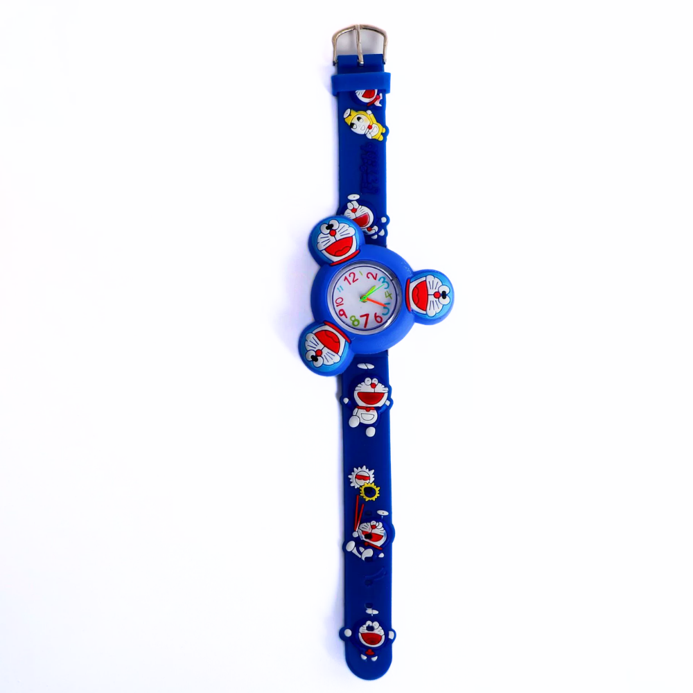 ExploraSpin cartoon spinner watch dark blue silicone band