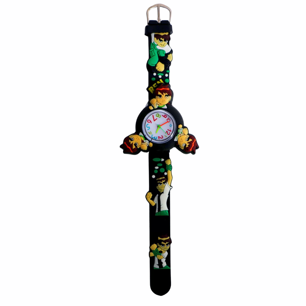 ValorSpin superhero spinner watch black silicone band