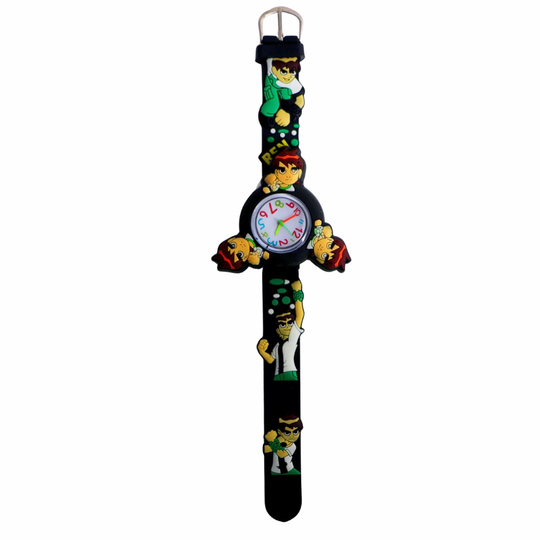 ValorSpin superhero spinner watch black silicone band