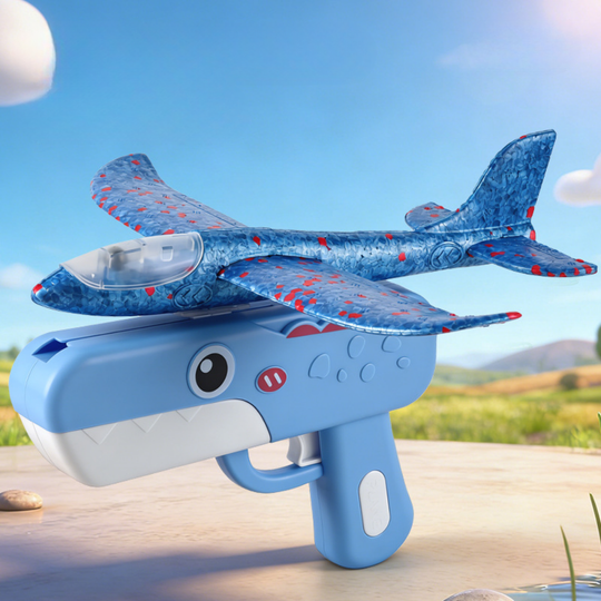 AeroLaunch dinosaur plane launcher blue