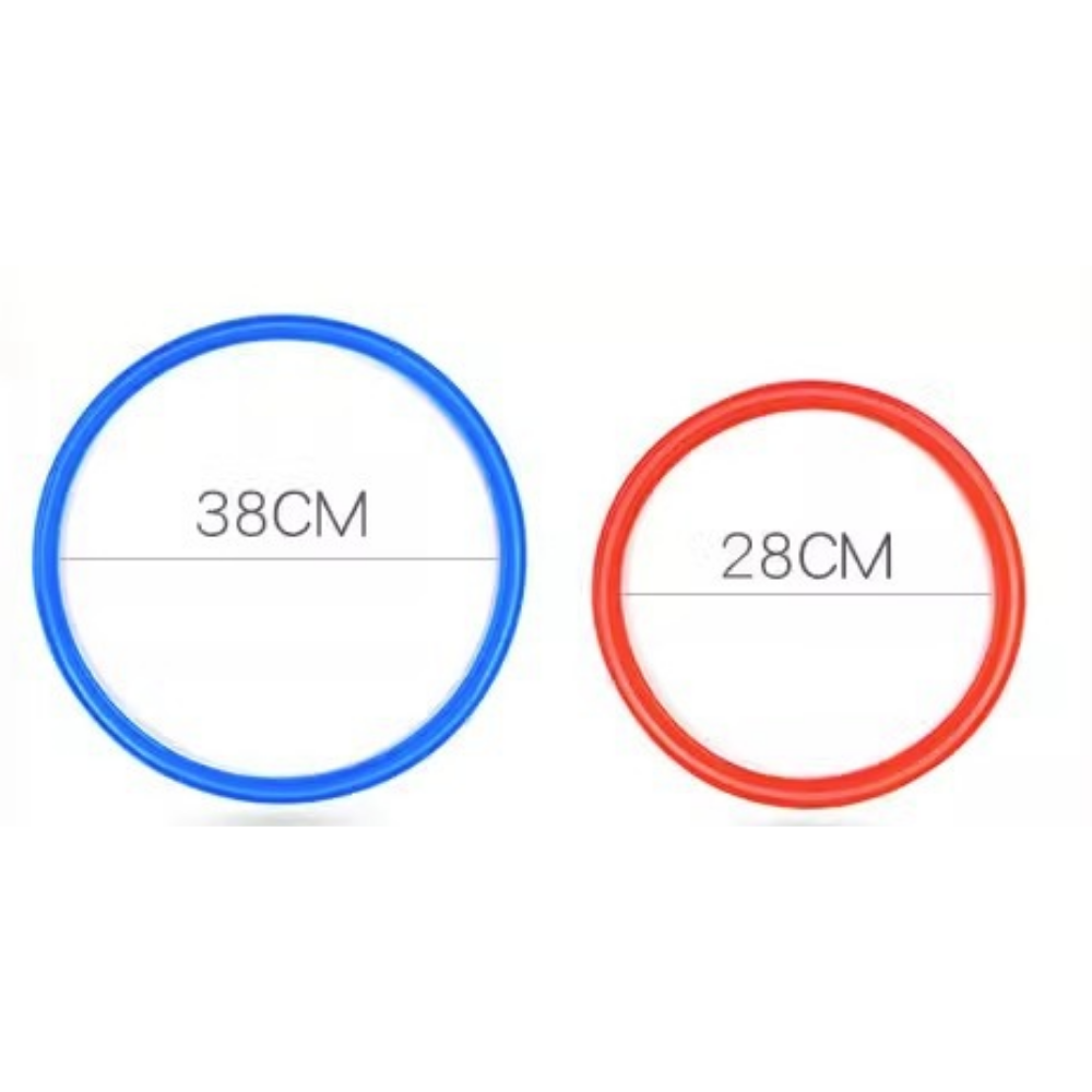 Durable plastic rings for indoor and outdoor play