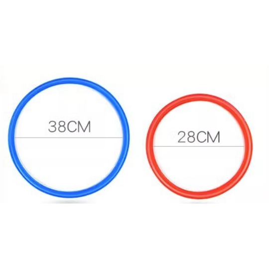 Durable plastic rings for indoor and outdoor play