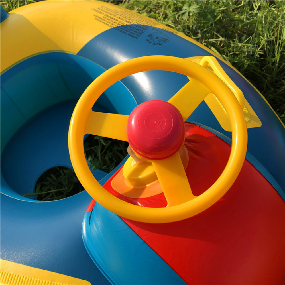 Inflatable baby float for gentle pool play