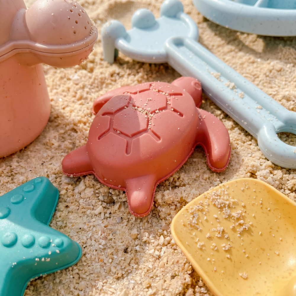 Wheat-straw fibre beach sand toy set eco-friendly