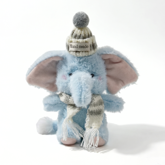 EleCuddle – Winter Elephant Plush Keychain