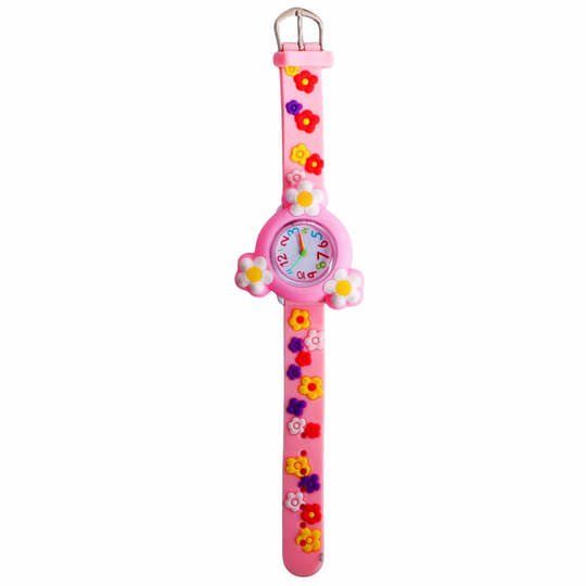 PetalSpin flower spinner watch light pink