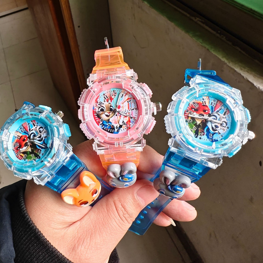 Analog kids watch helps young children learn time