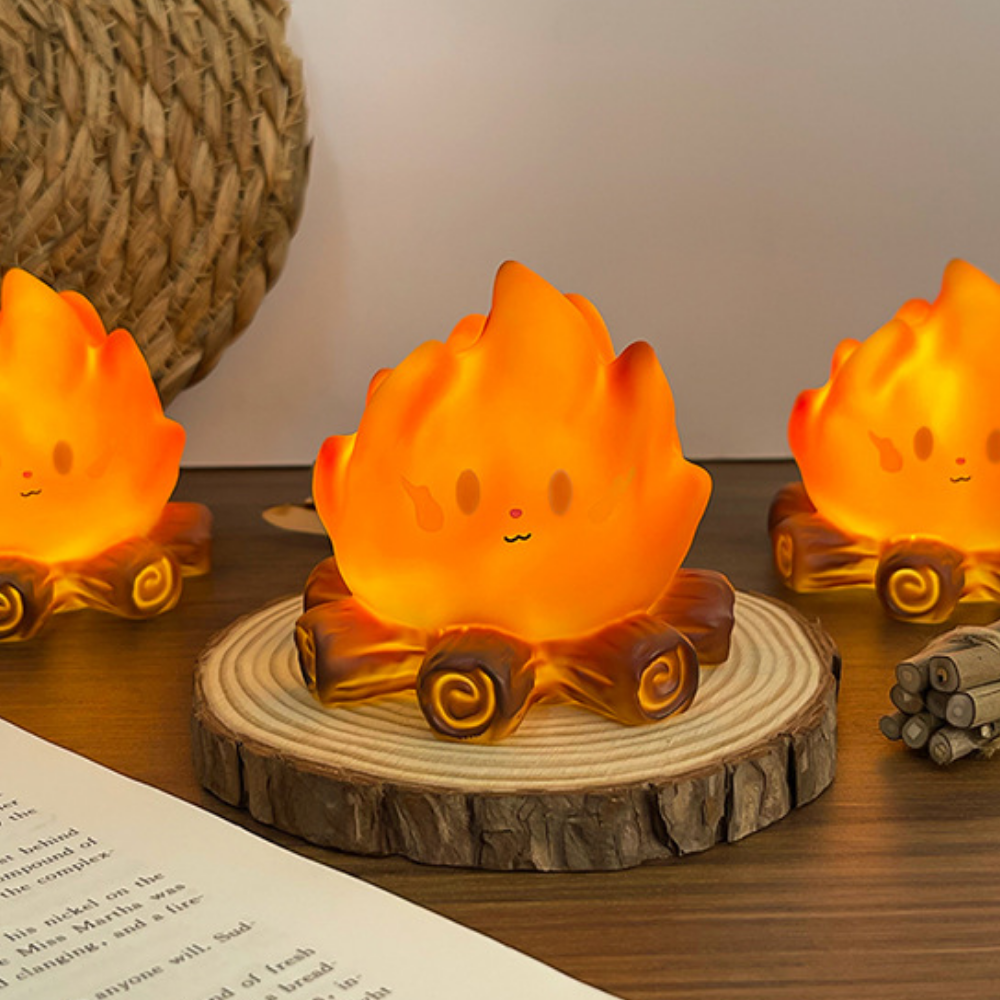 FireGlow – Campfire LED Night Light with Warm Glow