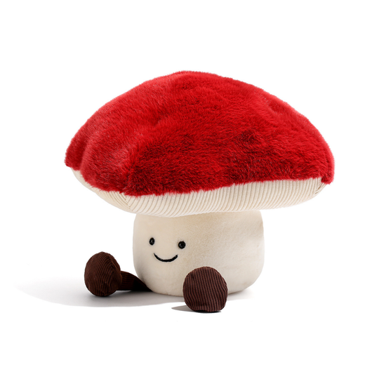 MushroomCuddle – Red Mushroom Plush Pillow
