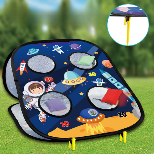 Foldable kids throwing game easy to carry store