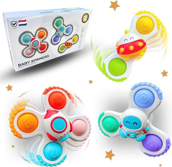 TwirlNest Baby Spinner Suction Toy Set — Calm Sensory Play