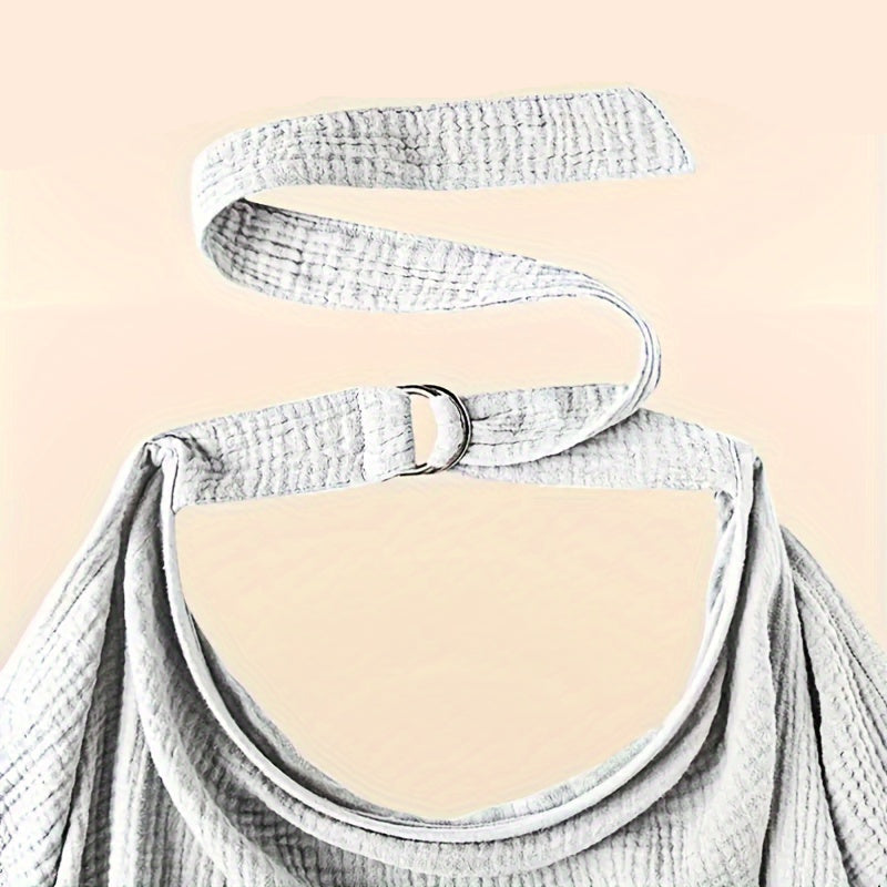 Lightweight nursing cover folding into a diaper bag