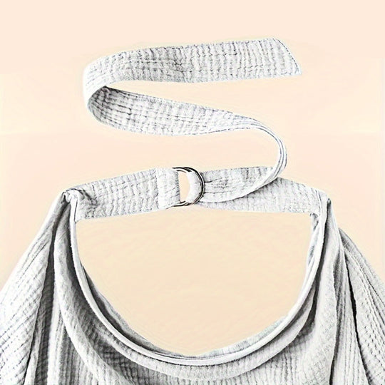 Lightweight nursing cover folding into a diaper bag