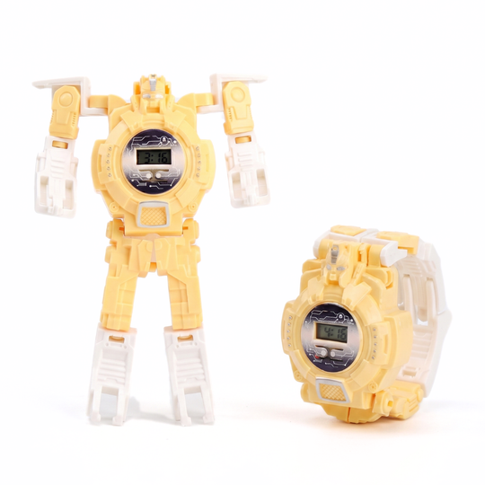 MechMorph transformable robot kids watch yellow
