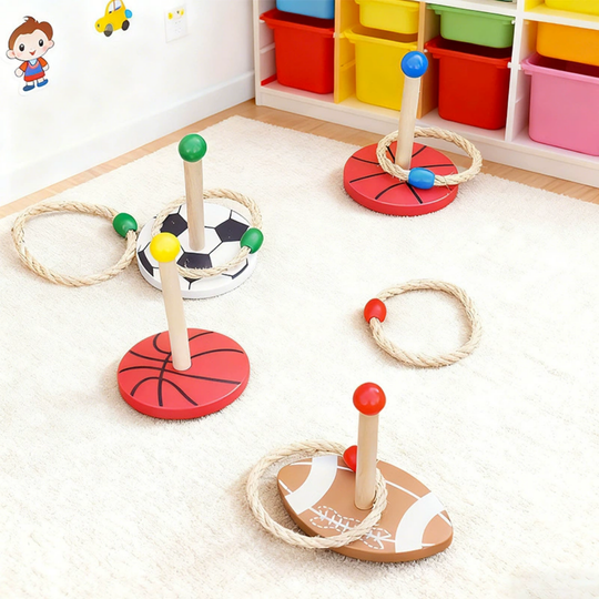 Ring toss game for garden and party fun