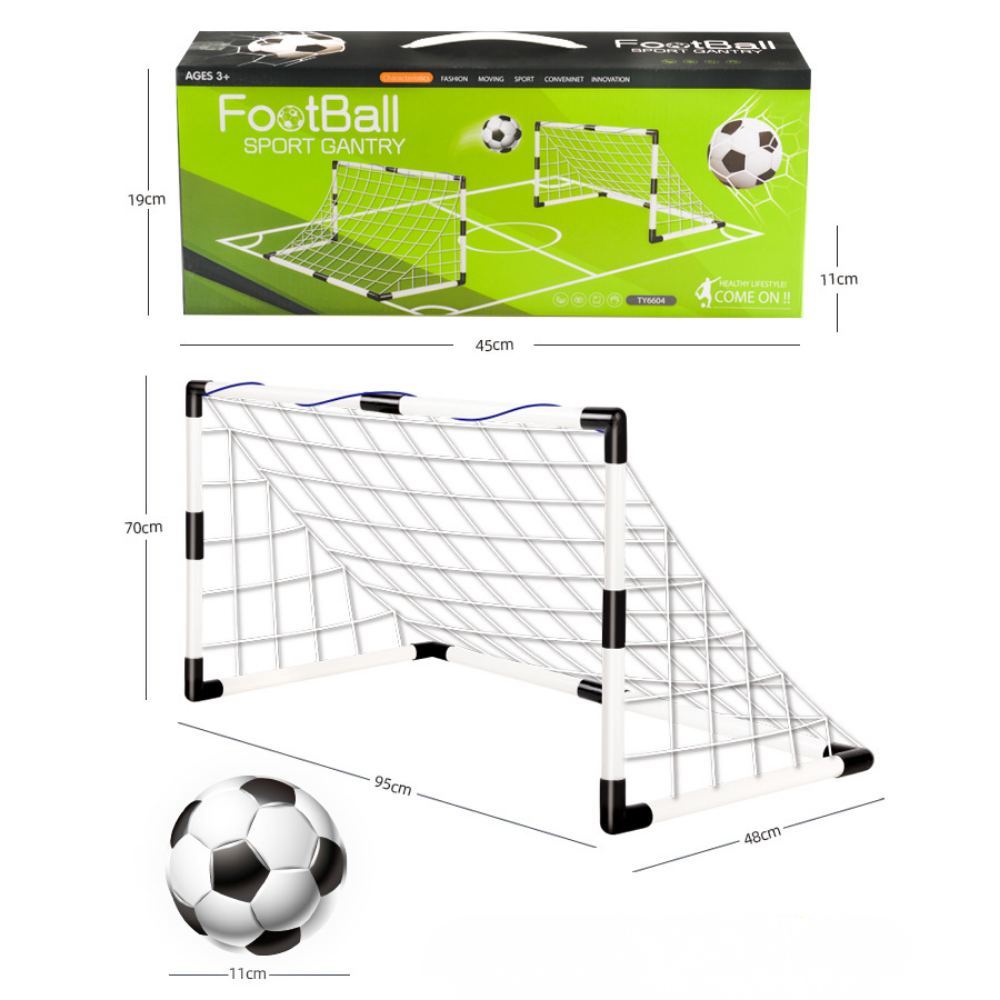 Complete soccer goal set for family tournaments