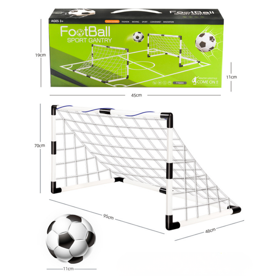 Complete soccer goal set for family tournaments