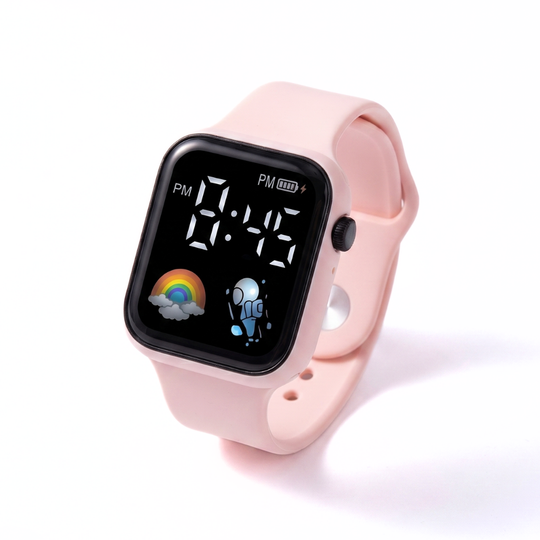 CosmoBeam pink astronaut LED watch lightweight for kids
