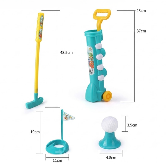 Complete kids golf set for active outdoor fun
