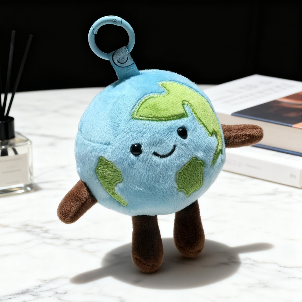 EarthCharm – Globe Plush Keychain