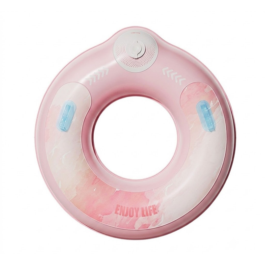 PuffRing swim ring built-in pump pink